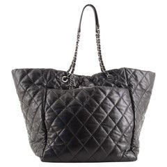 Chanel Week End On Mars Tote Quilted Lambskin Large