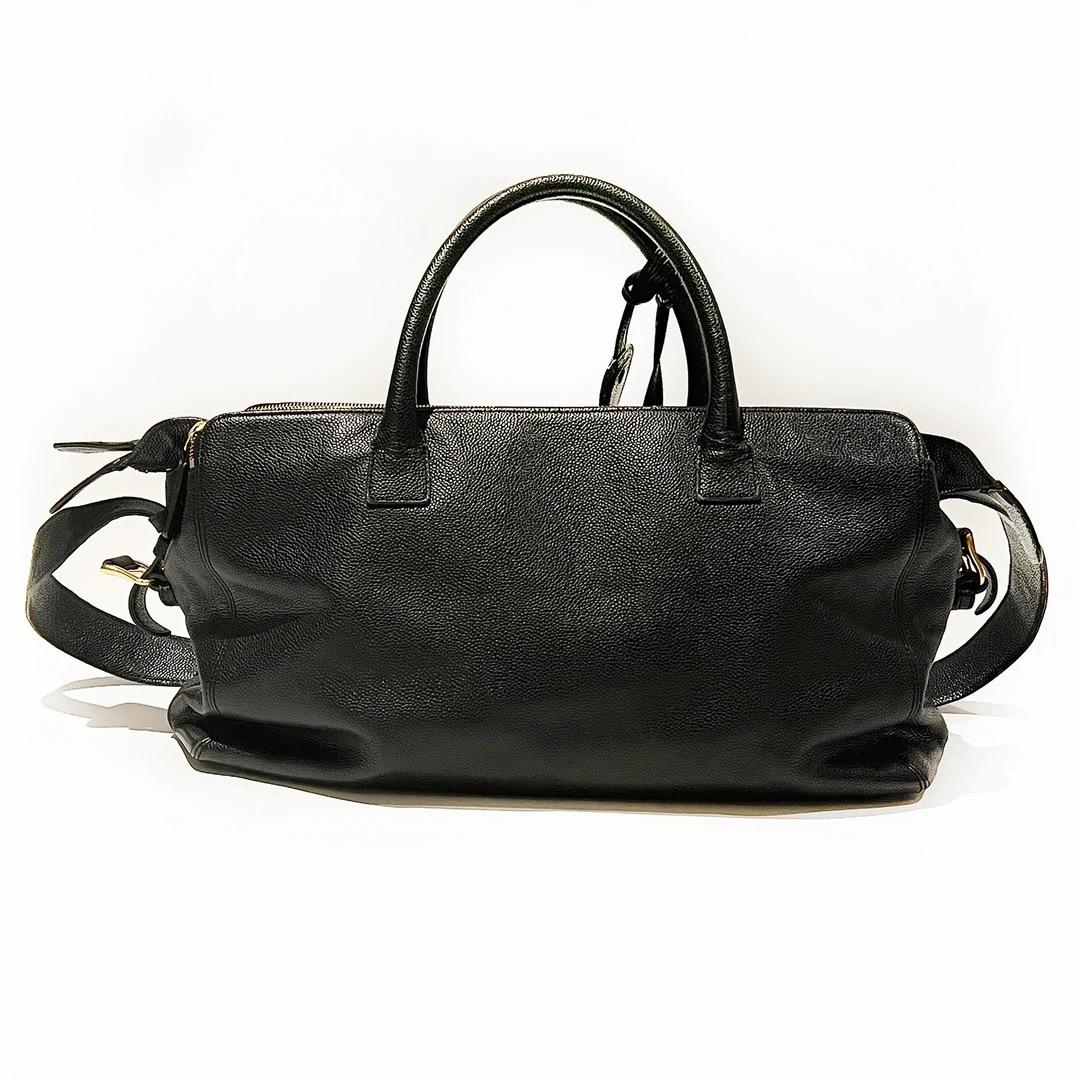 Black Chanel Weekender Handbag For Sale