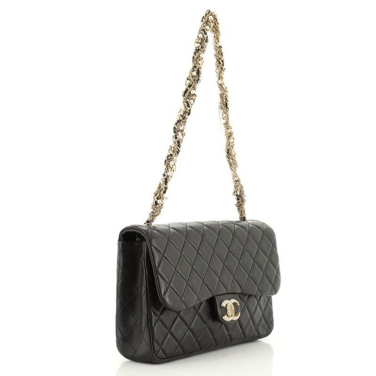Chanel Westminster Tangled Pearl Chain Flap Bag Quilted Lambskin
