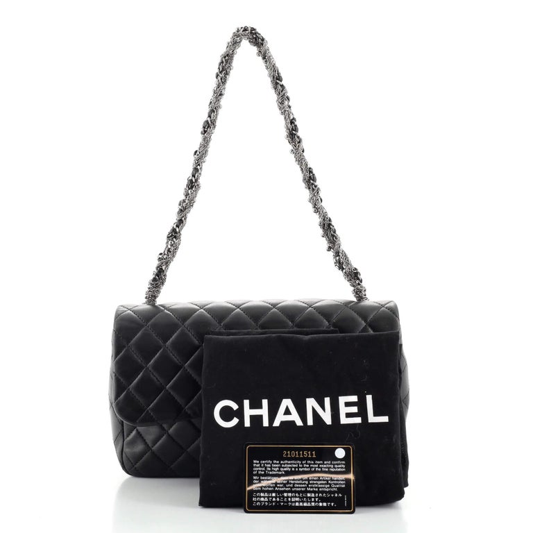 chanel matte black purse