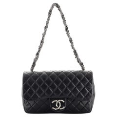 Chanel Westminster Tangled Pearl Chain Flap Bag Quilted Lambskin Medium