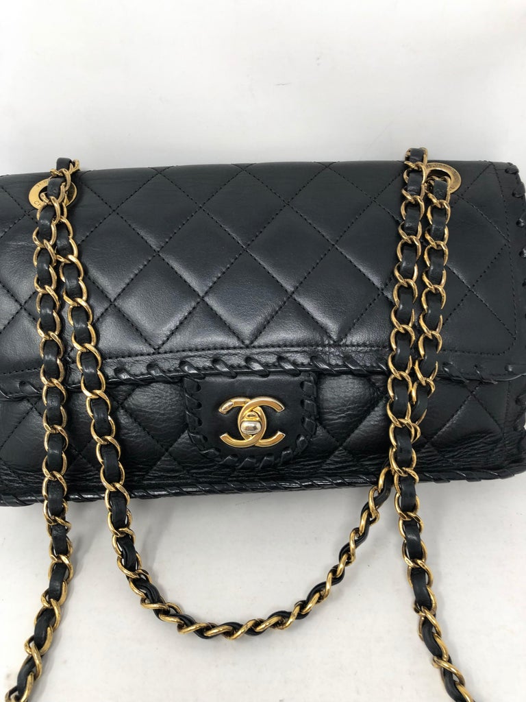 Chanel My Own Frame Flap Bag Quilted Tweed with Braided Calfskin Mini Black  210000210