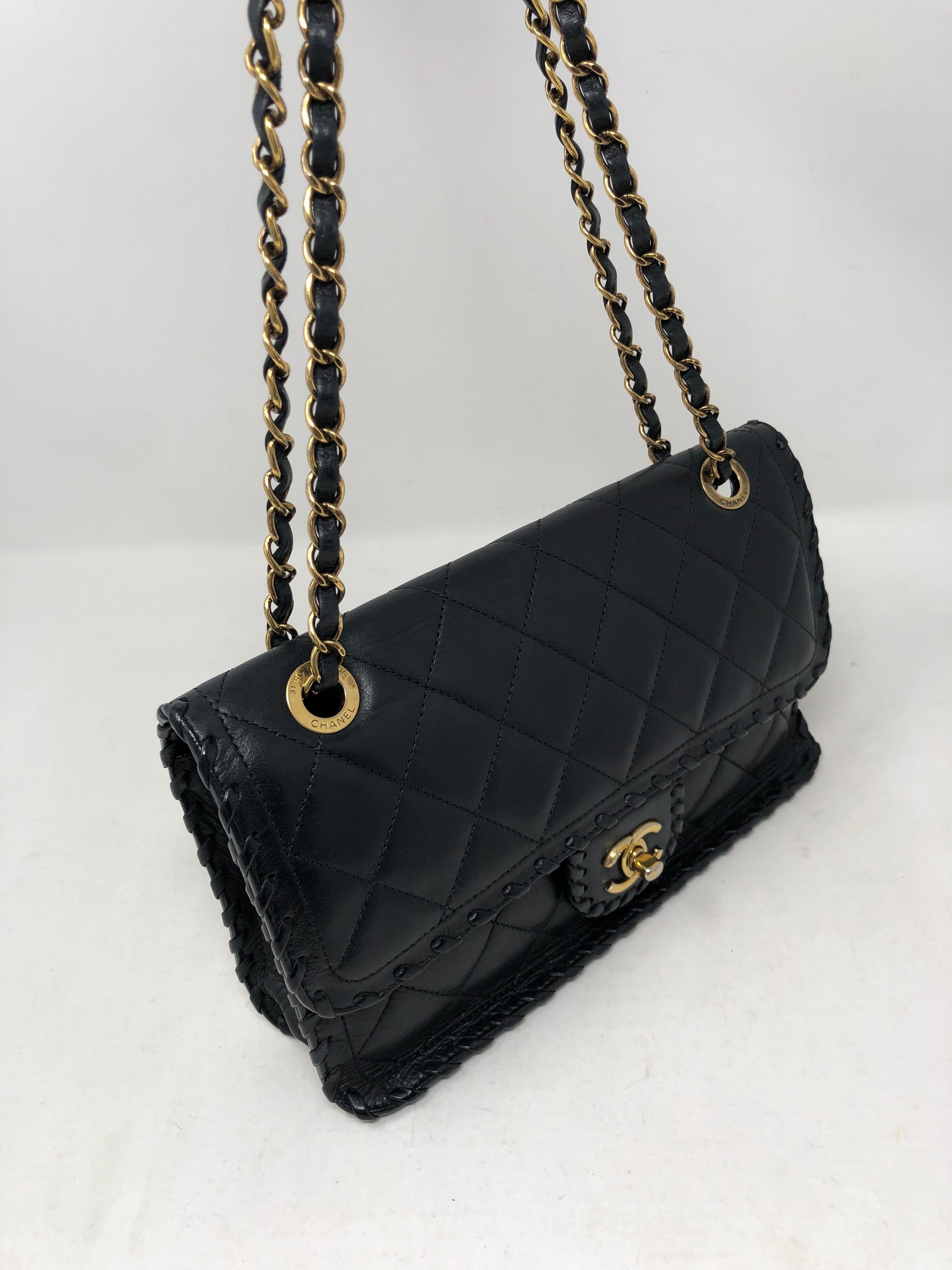 chanel whipstitch flap bag