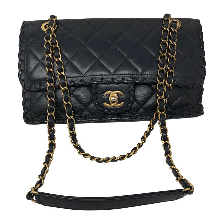 Buy Chanel Whipstitch Flap Bag Quilted Velvet Calfskin Medium 795501