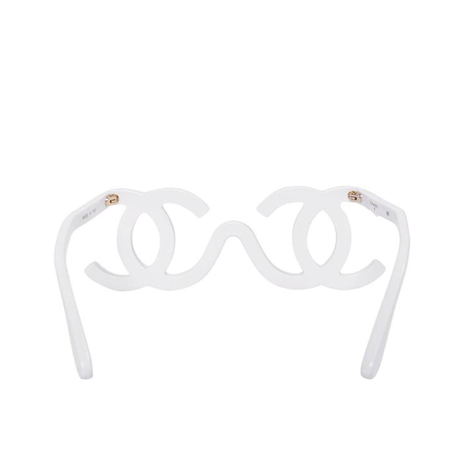 chanel white glasses