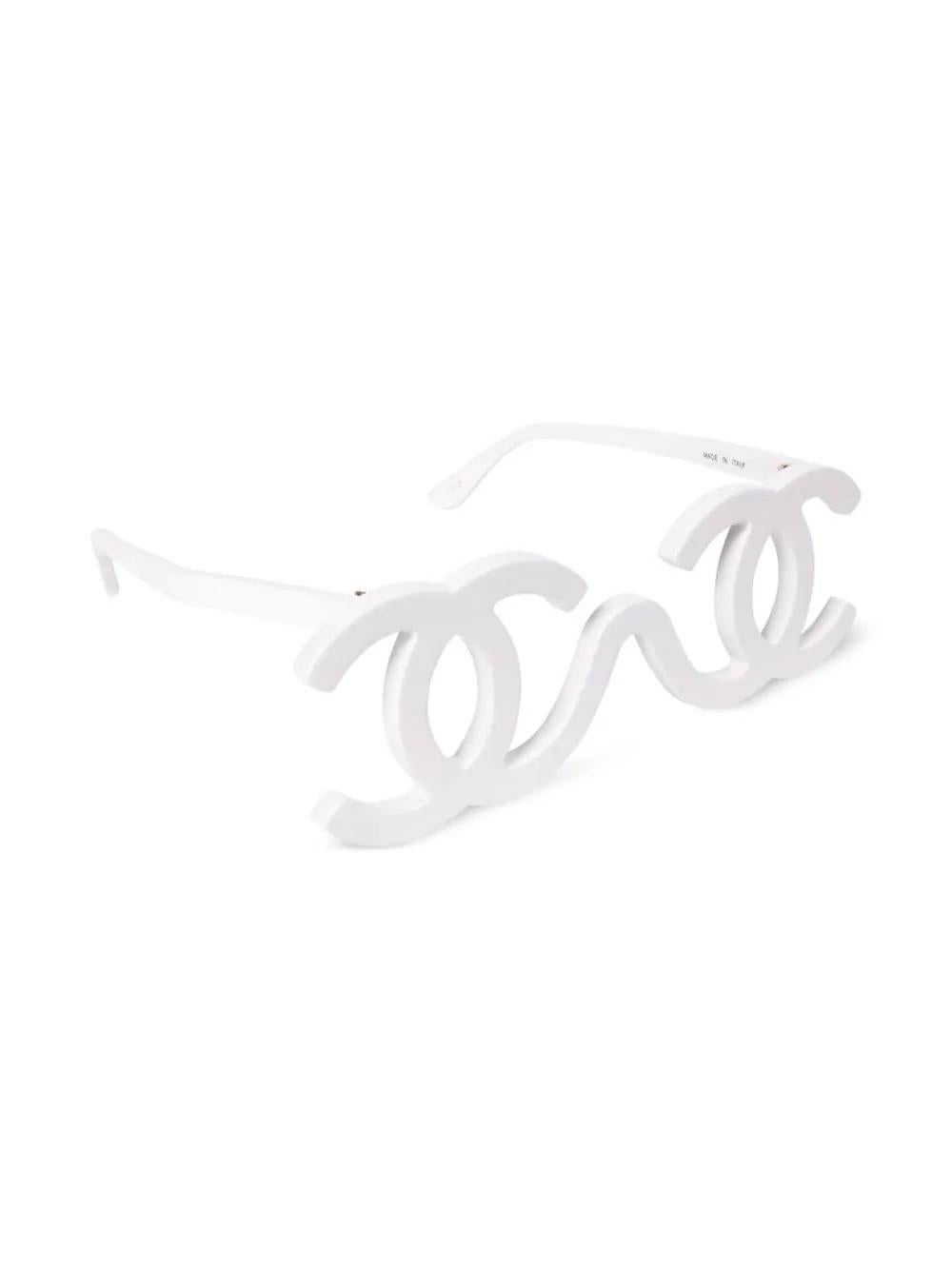 chanel white glasses