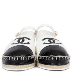 CHANEL white 2020 20P TWEED ESPADRILLES Shoes 39