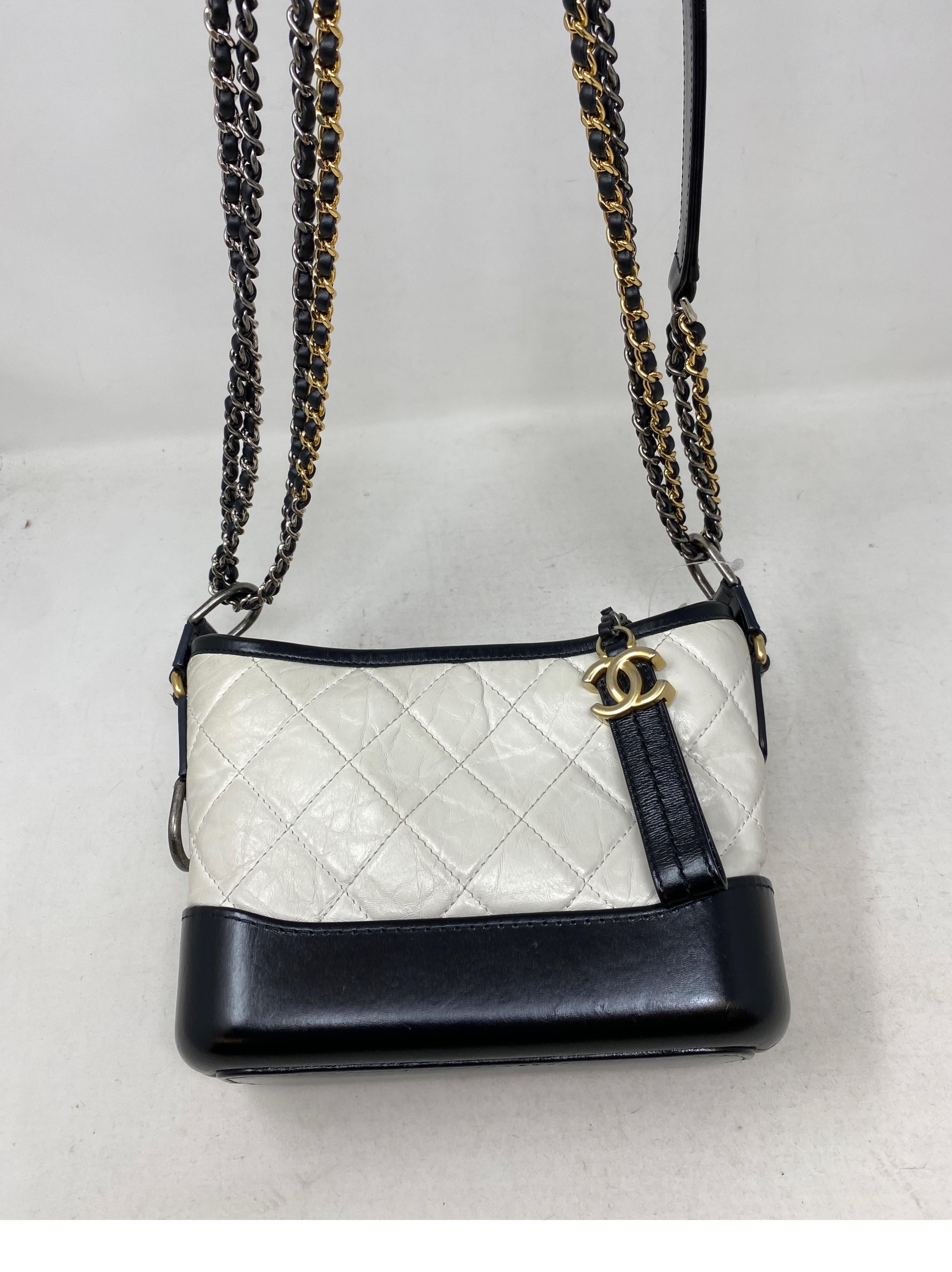 Women's or Men's Chanel White and Black Gabrielle Bag 