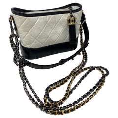 Chanel White and Black Gabrielle Bag