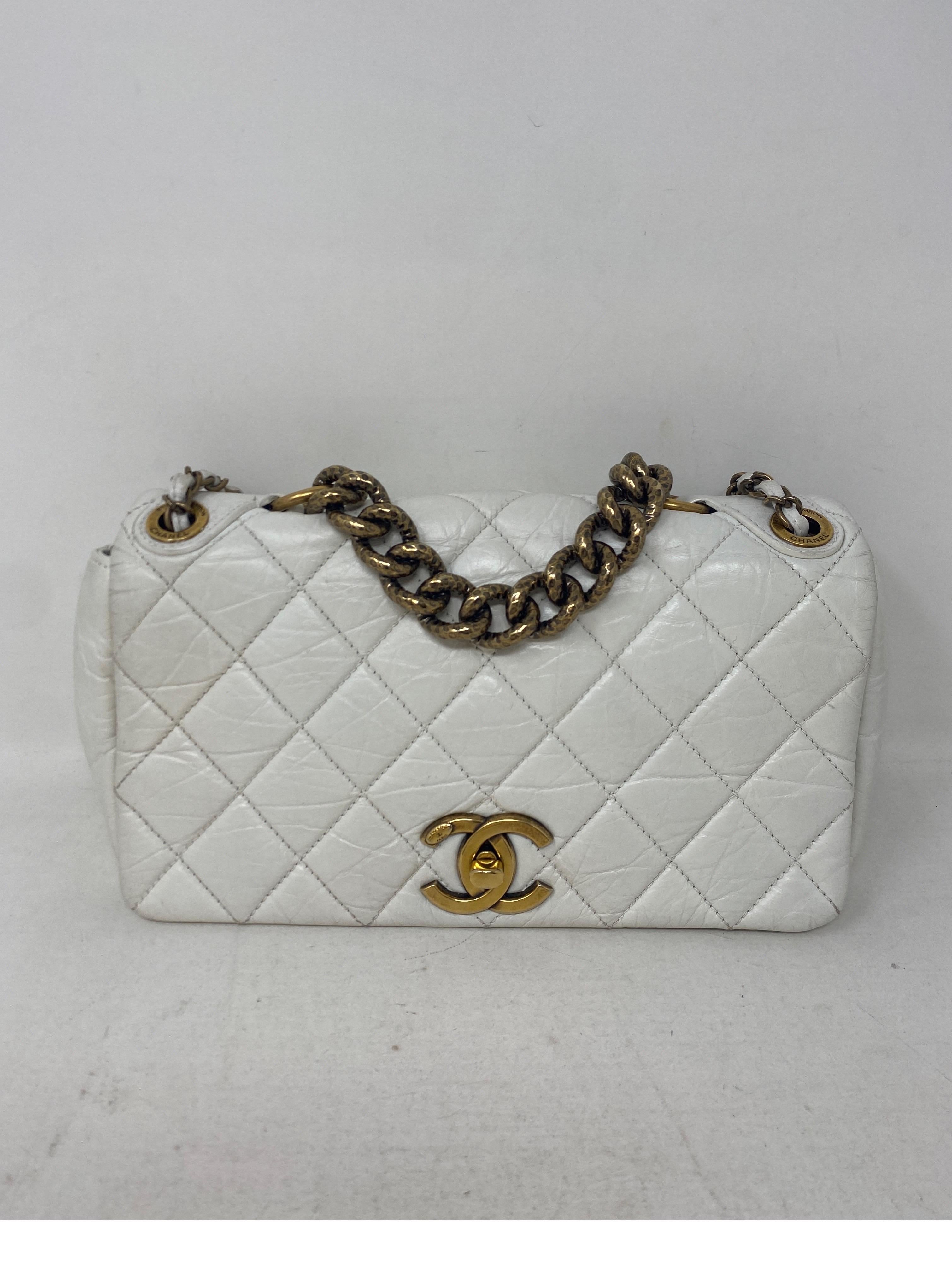 Gray Chanel White Bag For Sale