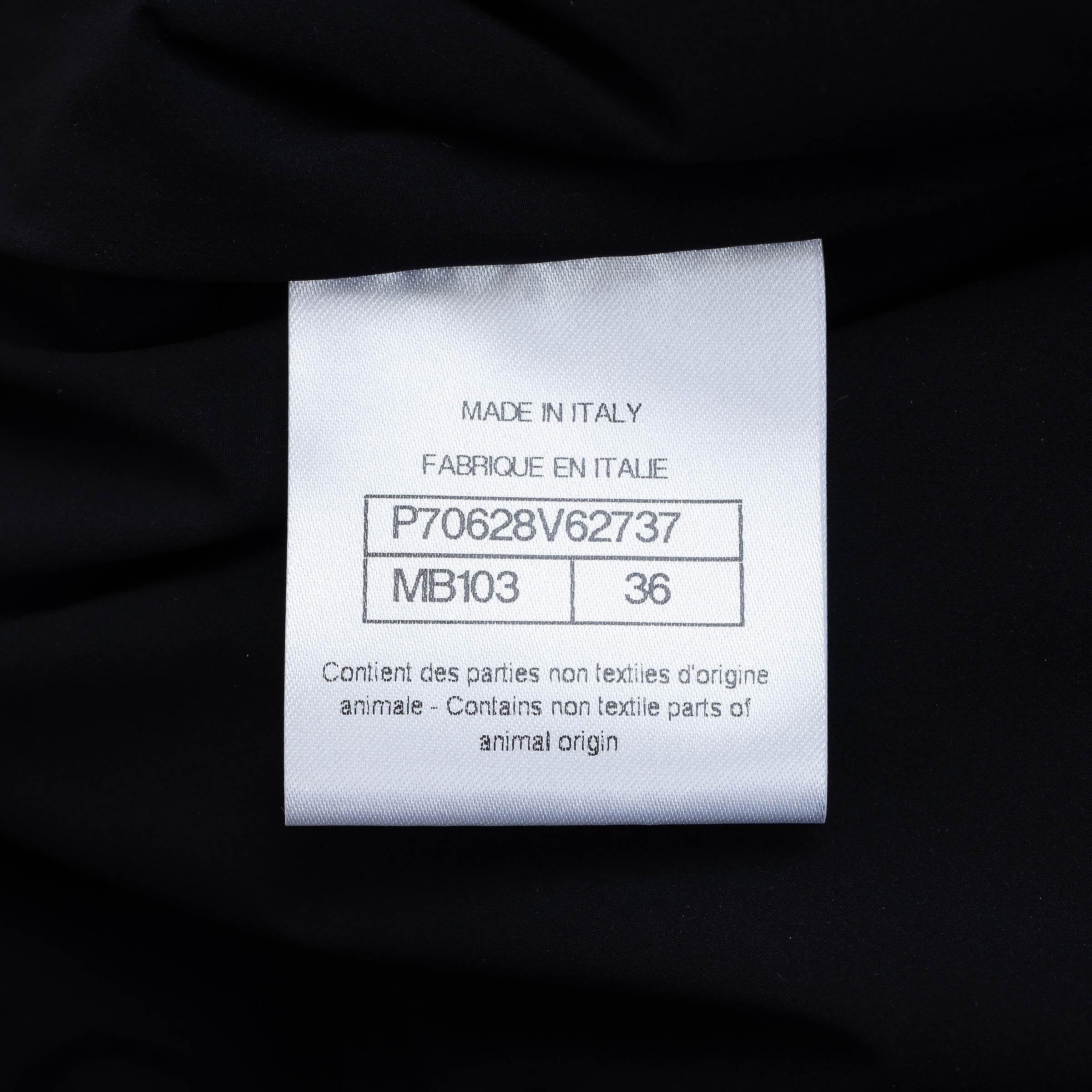 CHANEL white & black 21N COCO NEIGE LOGO SKI Pants 36 XS For Sale 1