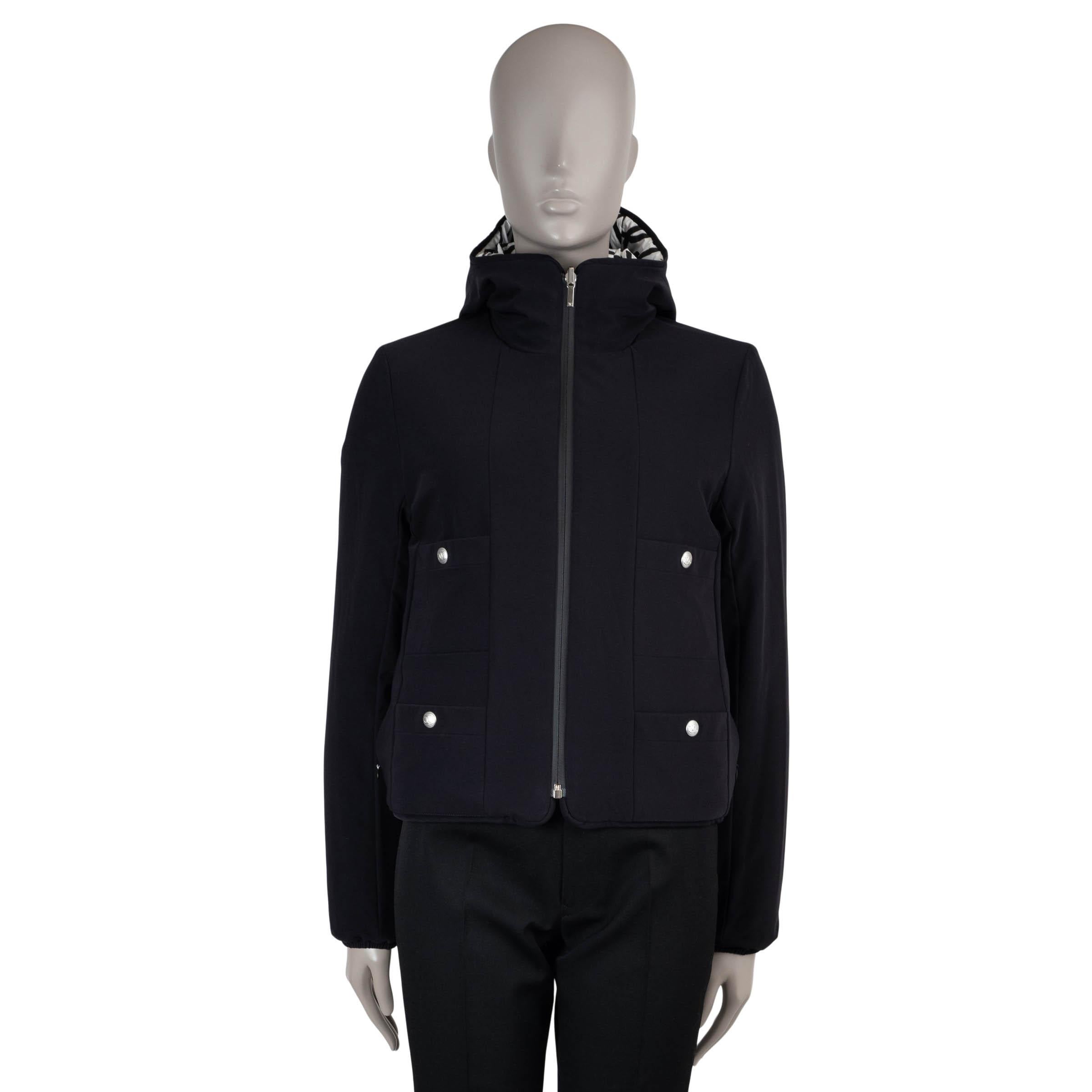 CHANEL white & black 21N COCO NEIGE LOGO SKI Puffer Jacket XS For Sale 1
