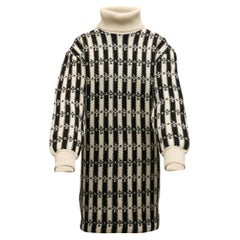 Chanel White & Black Boutique Sweater Dress