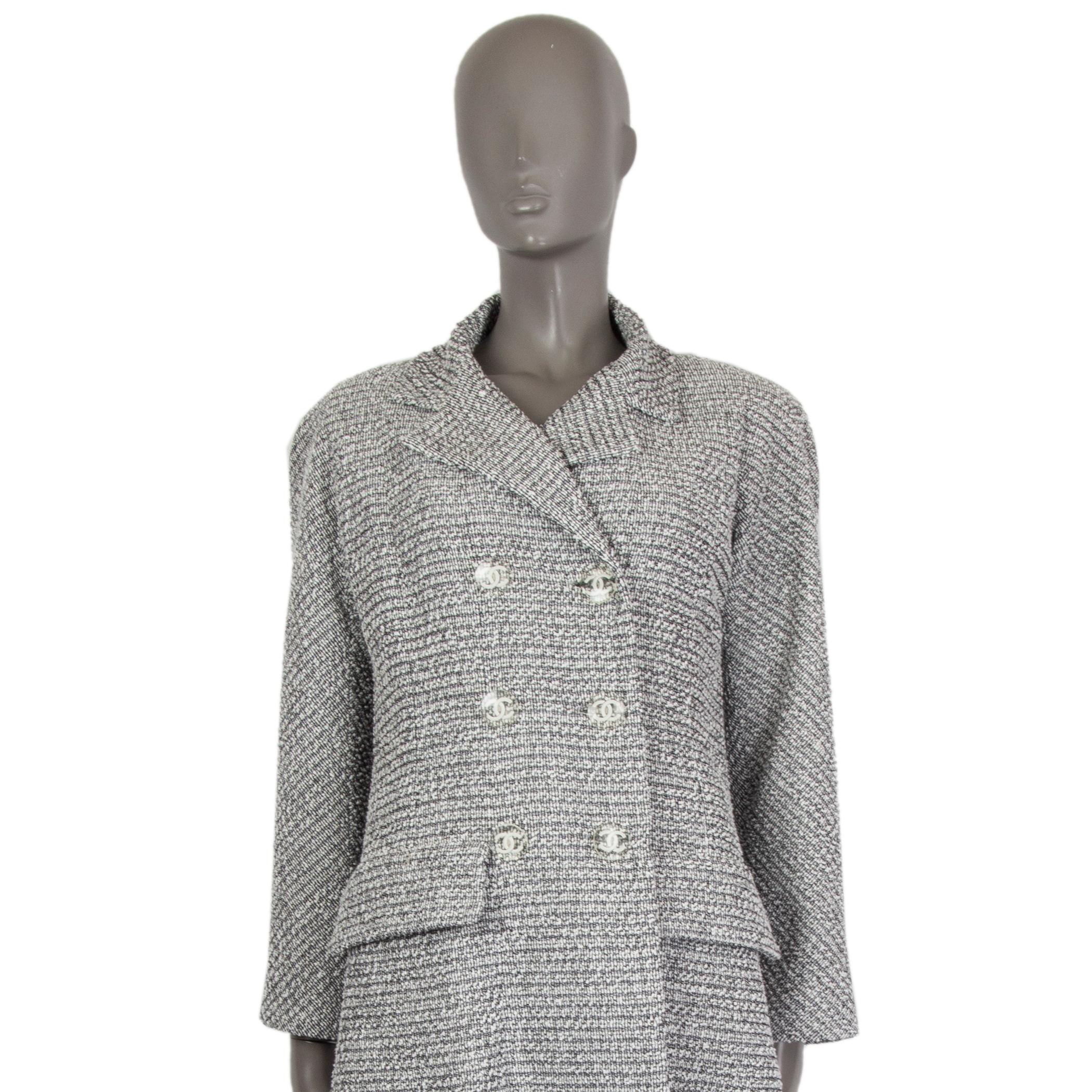 grey tweed overcoat