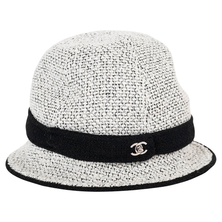 Chanel Tweed Hat - 14 For Sale on 1stDibs | chanel tweed  display picture 1