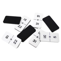 Chanel White & Black Interlocking CC Collectible Domino Set circa 2016