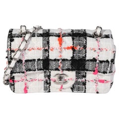 Chanel Classic Tweed Rectangular Mini Flap Bag - White Shoulder Bags,  Handbags - CHA945375