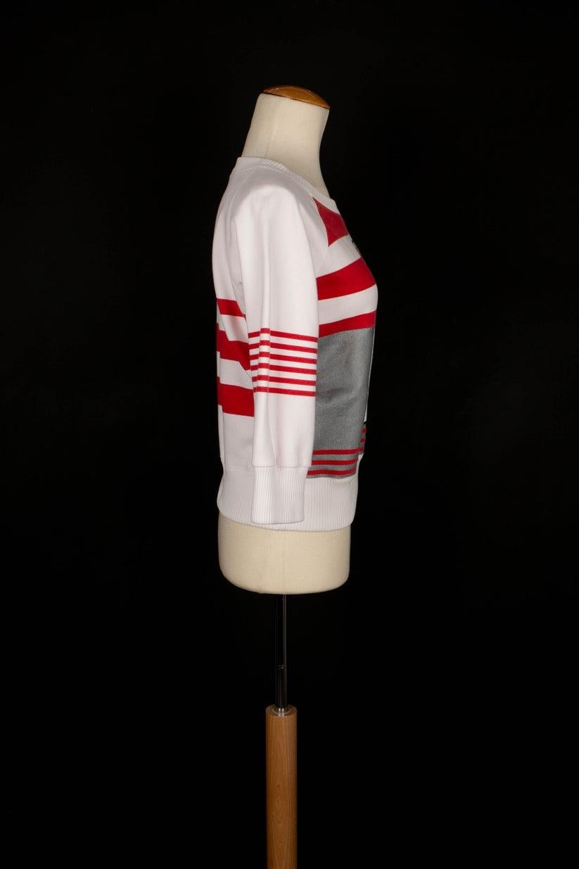 Gray Chanel White Blended Cotton Pullover, 2001