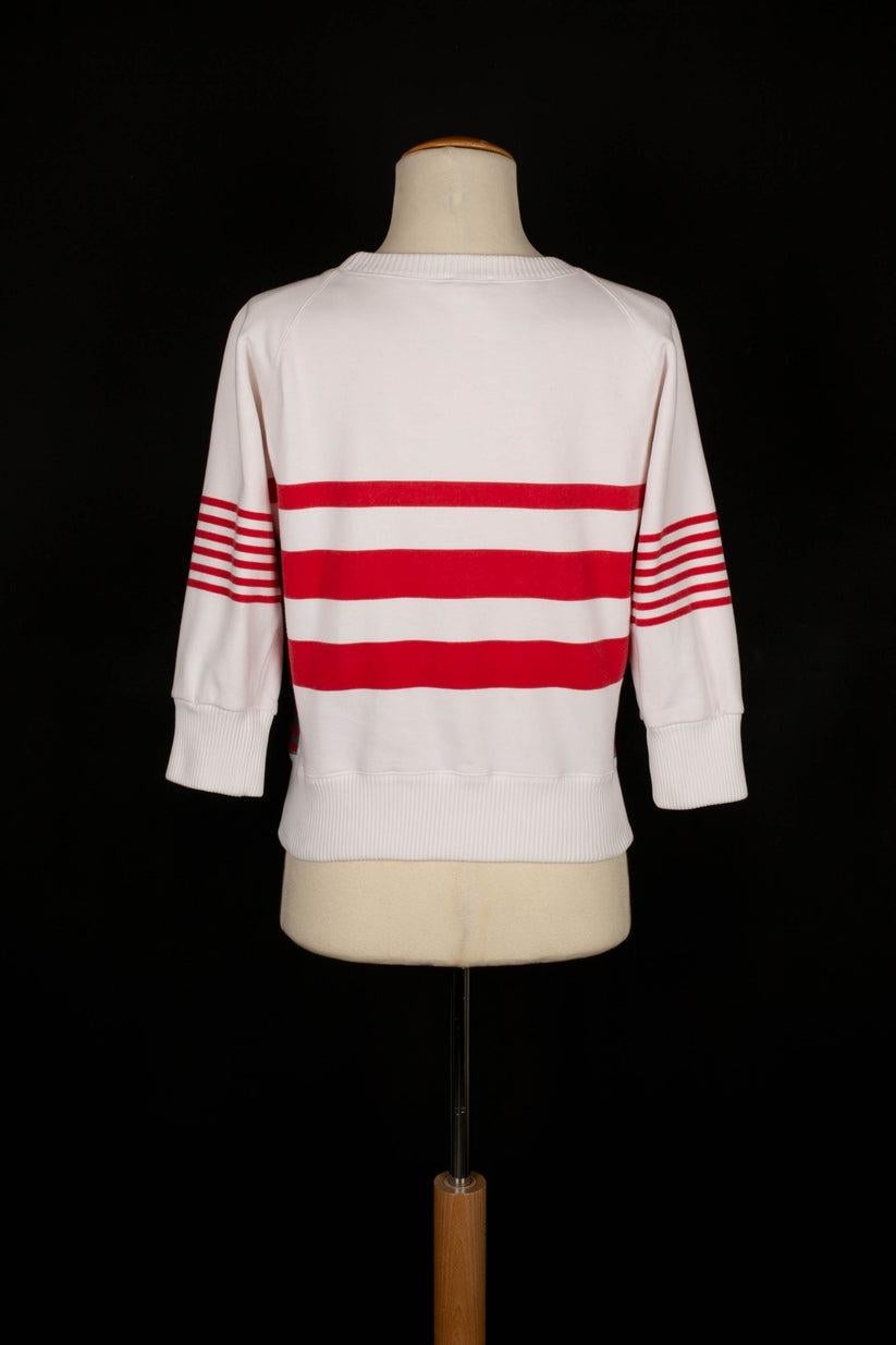 Chanel White Blended Cotton Pullover, 2001 In Good Condition In SAINT-OUEN-SUR-SEINE, FR