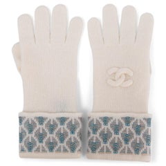 Chanel White Gloves - 9 For Sale on 1stDibs  chanel gloves white, vintage white  gloves, chanel gloves winter
