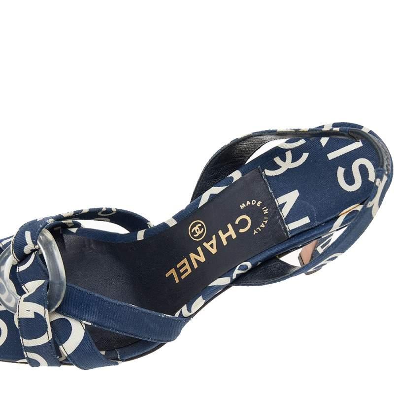 A feminine flair and a sophisticated appeal characterize these stunning Chanel sandals. Crafted using quality materials, they will add an opulent charm to your look and complement many looks that you would want to create.


