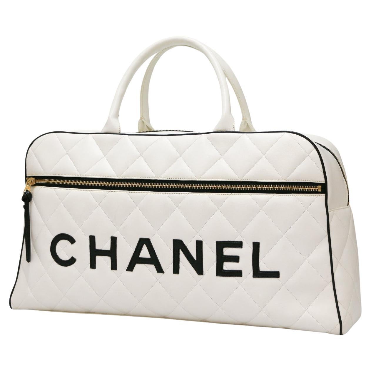 Chanel White Bowling Bag