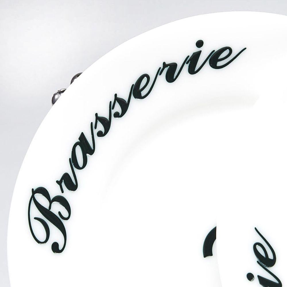 Chanel White Brasserie Gabrielle Plate Bag 1