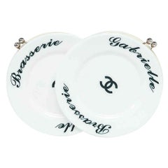 Chanel White Brasserie Gabrielle Plate Bag