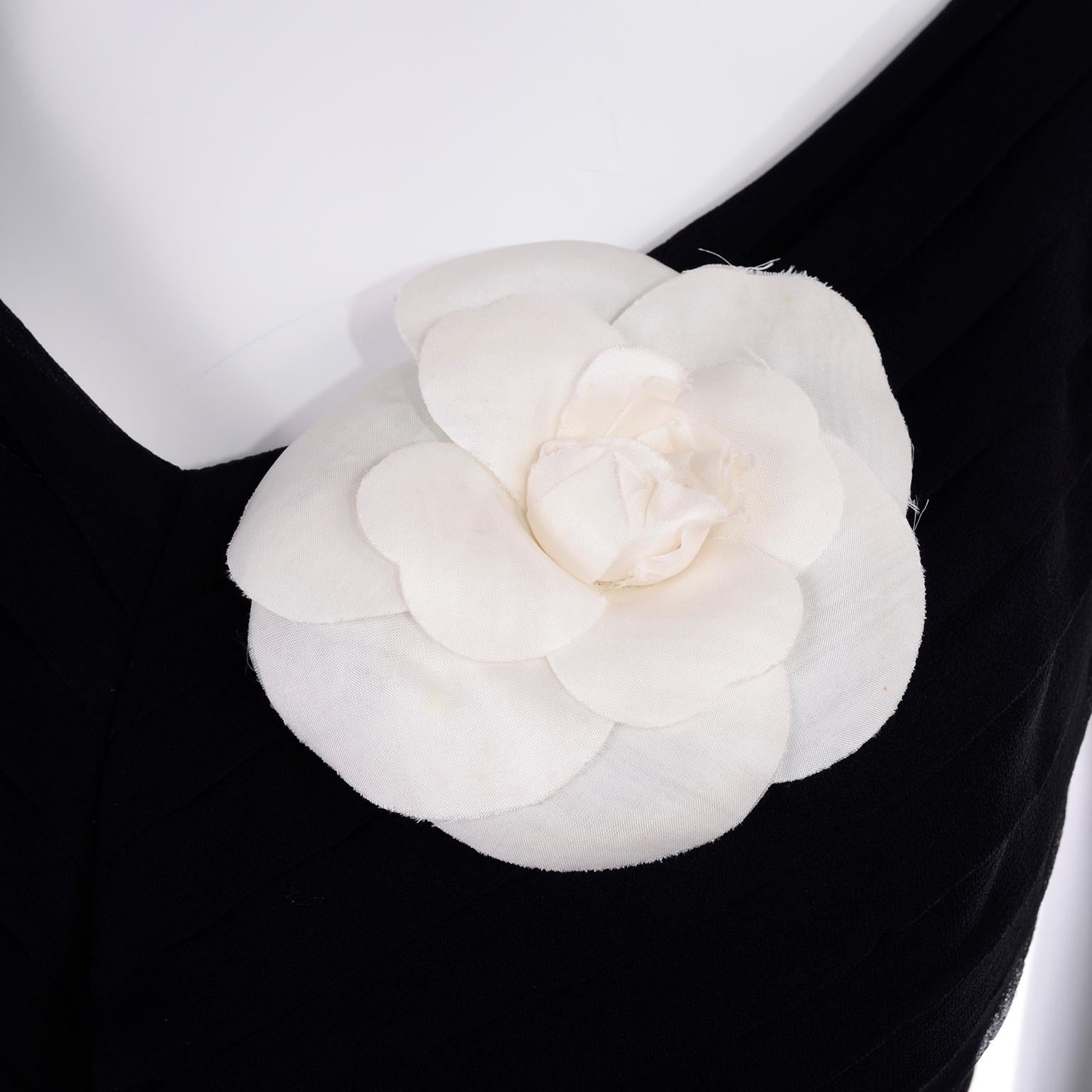 chanel flower pin