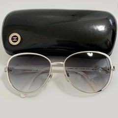 CHANEL White Camellia Glasses