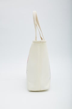 Chanel White Canvas Karl Lagerfeld Mobile Art Tote Limited Edition (Circa 2008)