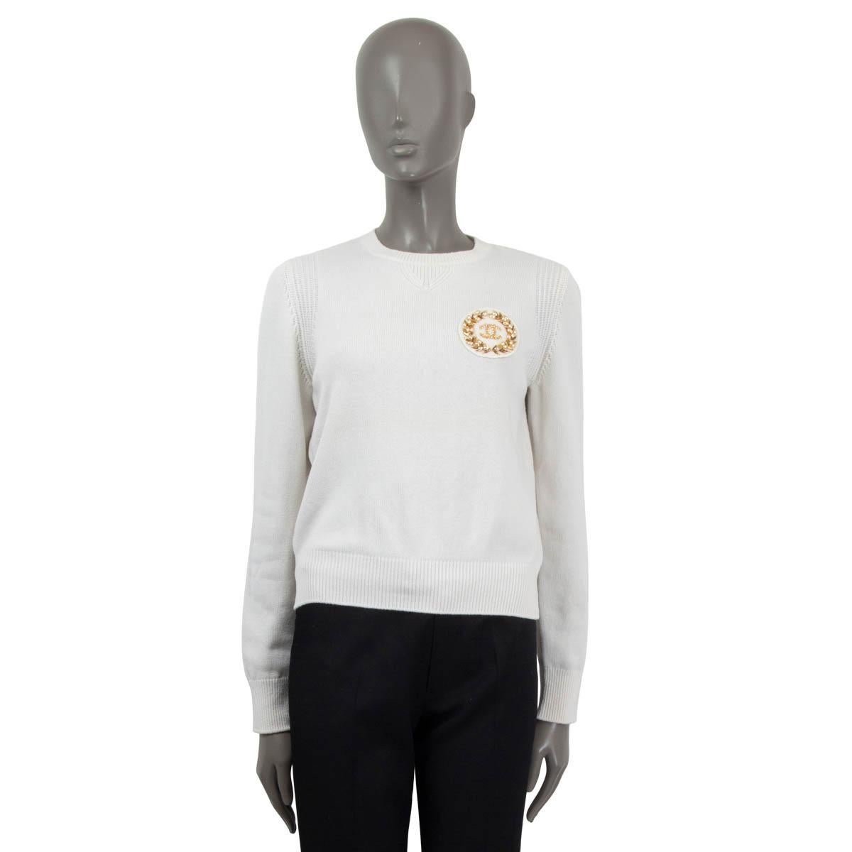 Chanel white store sweatshirt