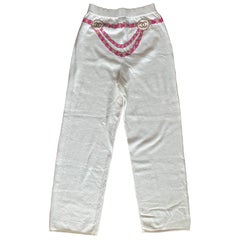 Chanel White cashmere pants.