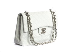 Chanel White Caviar Maxi Single Flap