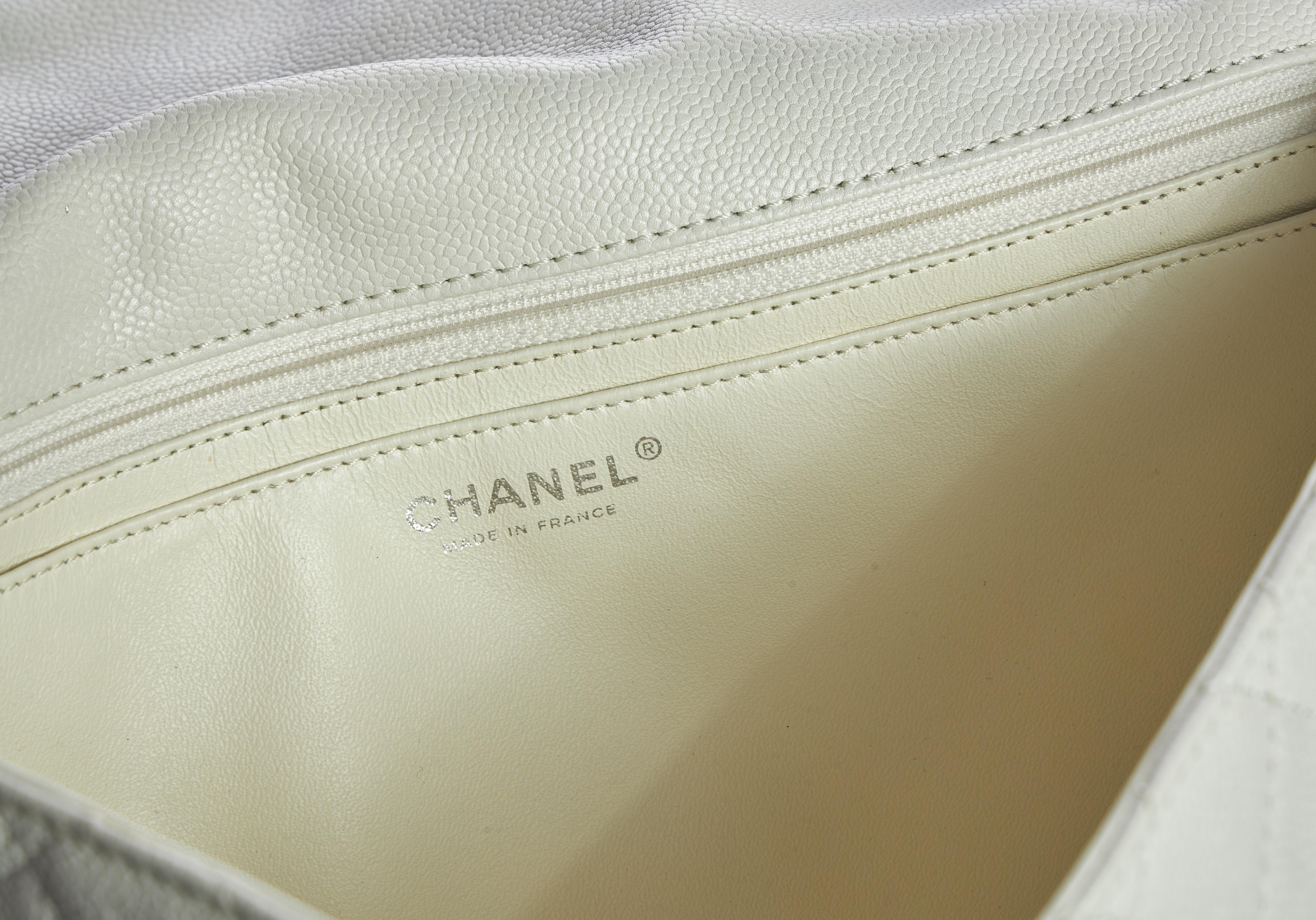 chanel white shoulder bag