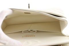 Chanel White Caviar Medium Classic Double Flap GHW 1CAS525C