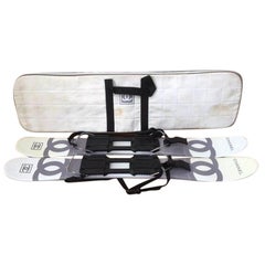 Chanel White Cc Logo Ski Board 212541