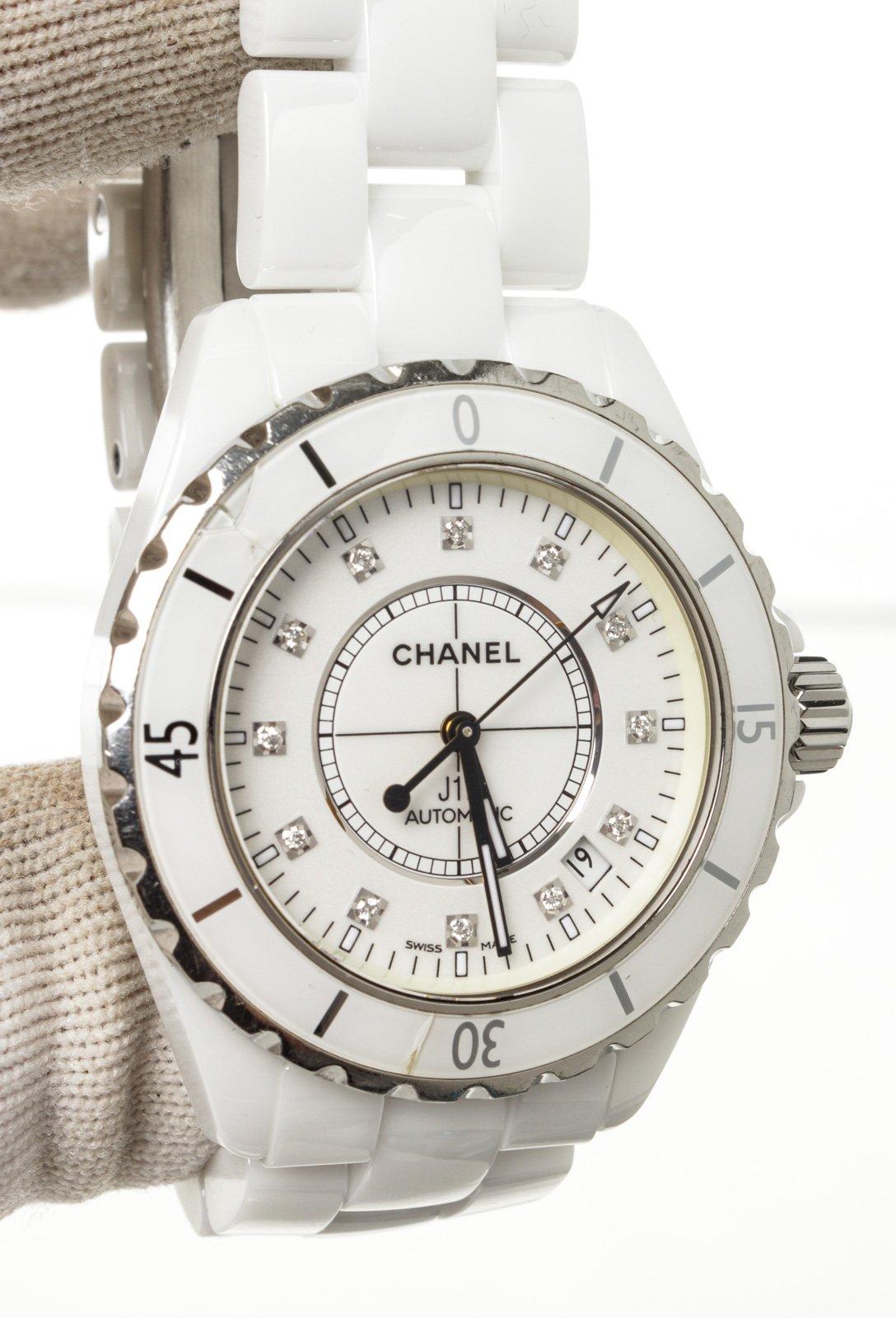 Chanel White Ceramic Watch In Good Condition In Irvine, CA