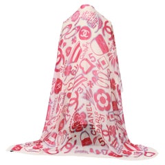 Chal Chanel Símbolos Celest Coral Blanco