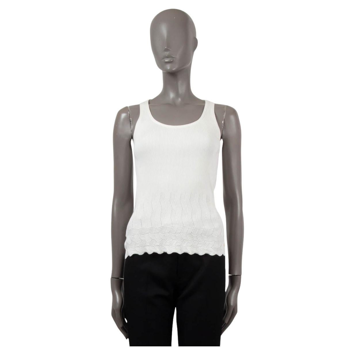 Chanel White Tank Top - 14 For Sale on 1stDibs  chanel tank top black and  white, chanel tank top white, chanel black and white tank top