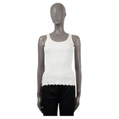 Chanel White Tank Top - 14 For Sale on 1stDibs  chanel tank top black and  white, chanel tank top white, chanel black and white tank top