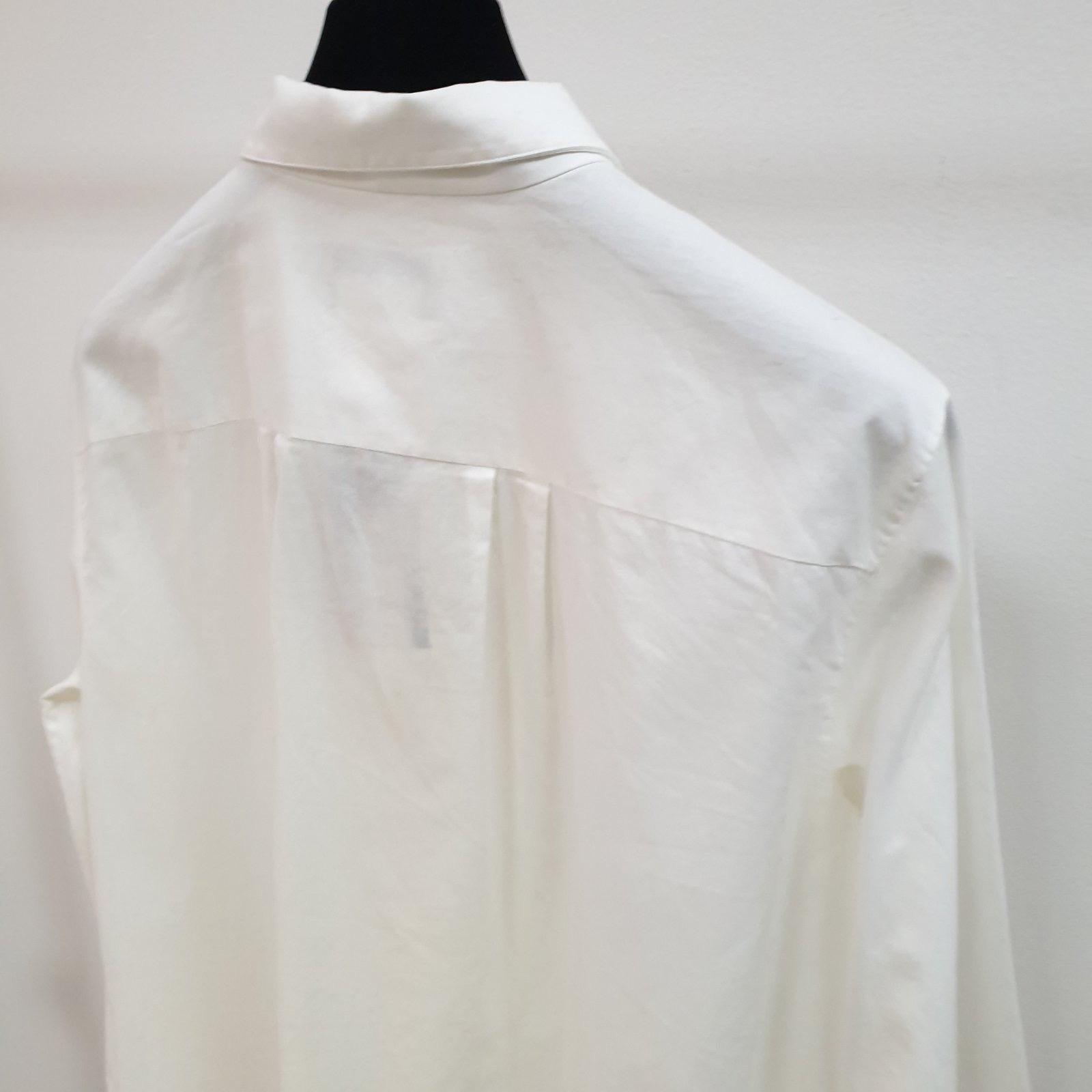 Weiße Chanel-Bluse aus Baumwolle Gr.36 im Angebot 3