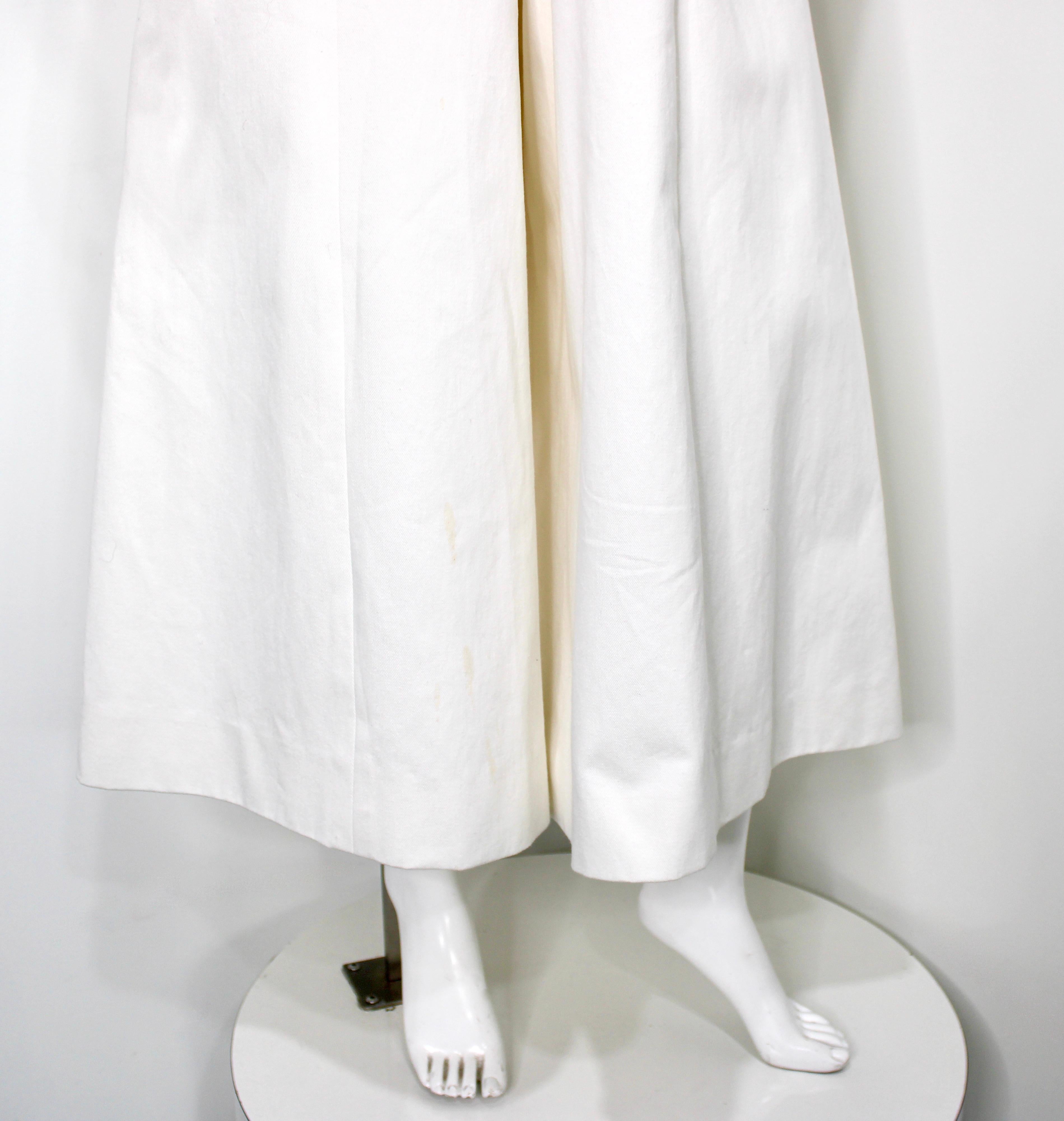 Chanel Mono de pata ancha de algodón blanco y tweed iridiscente Gris en venta