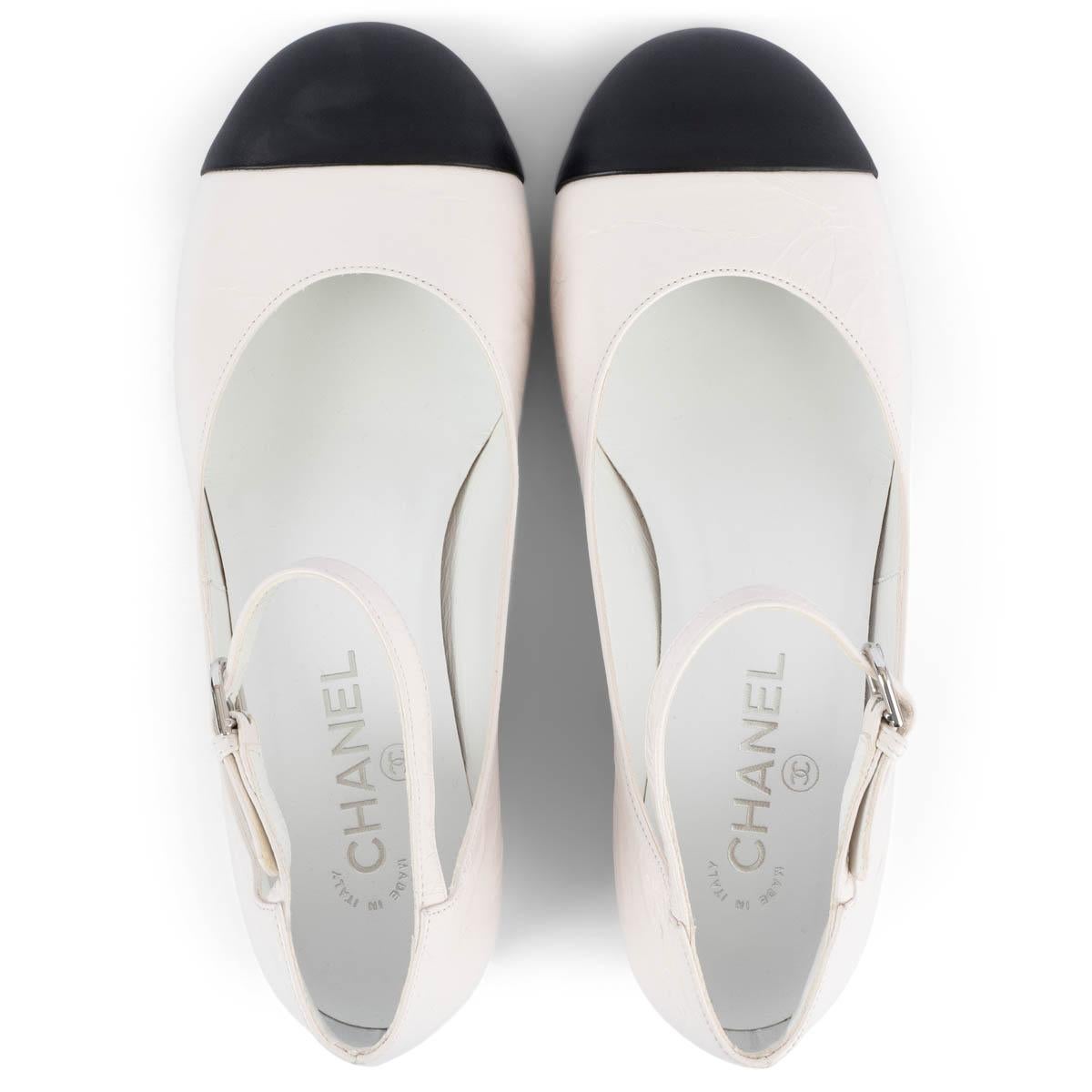 chanel white mary janes