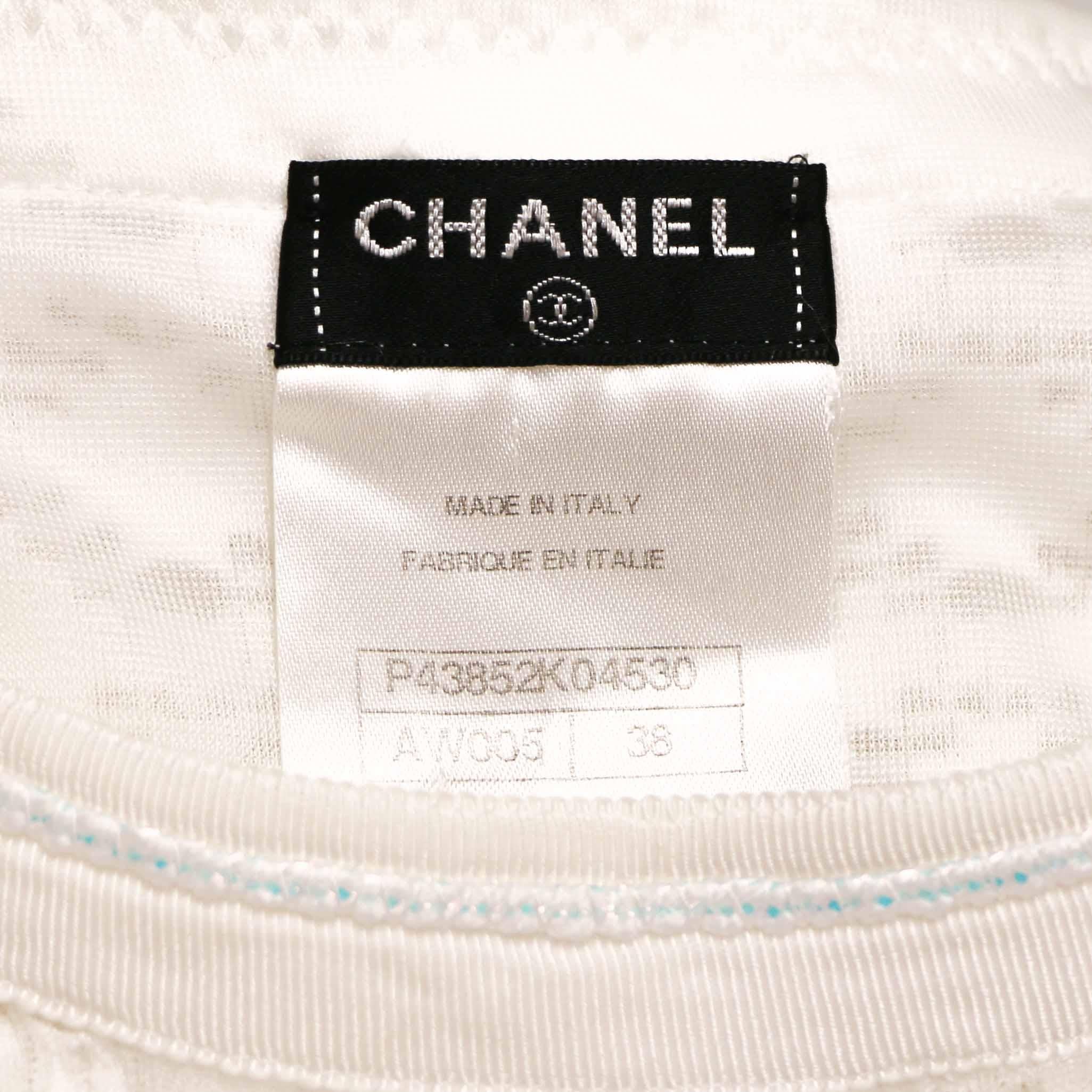 Abito bianco di Chanel, taglia 38FR in vendita 2