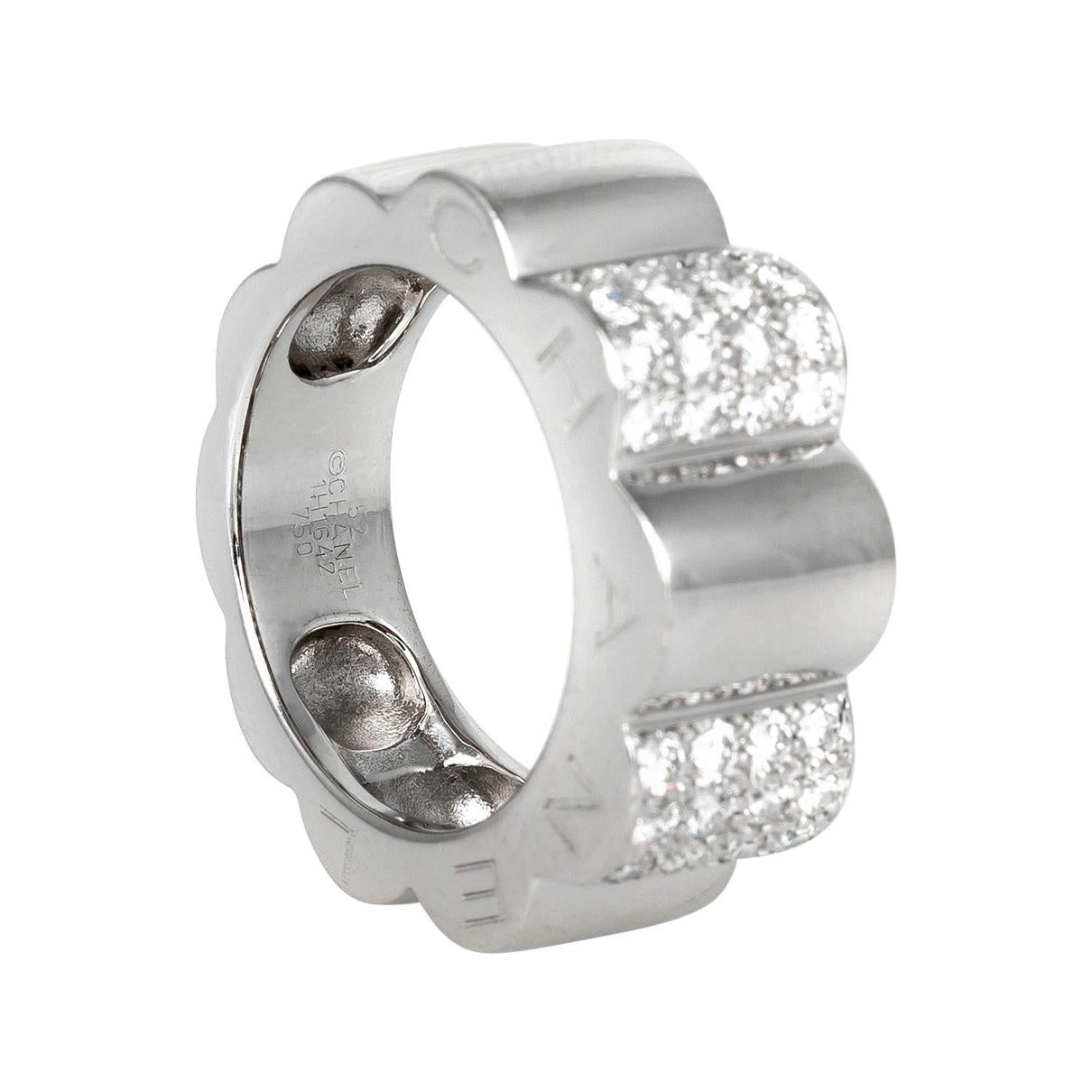 Chanel White Gold and Diamond Ring