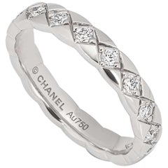 Chanel White Gold Coco Crush Ring J11871