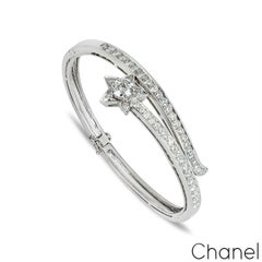 Chanel White Gold Diamond Comete Bracelet J0690