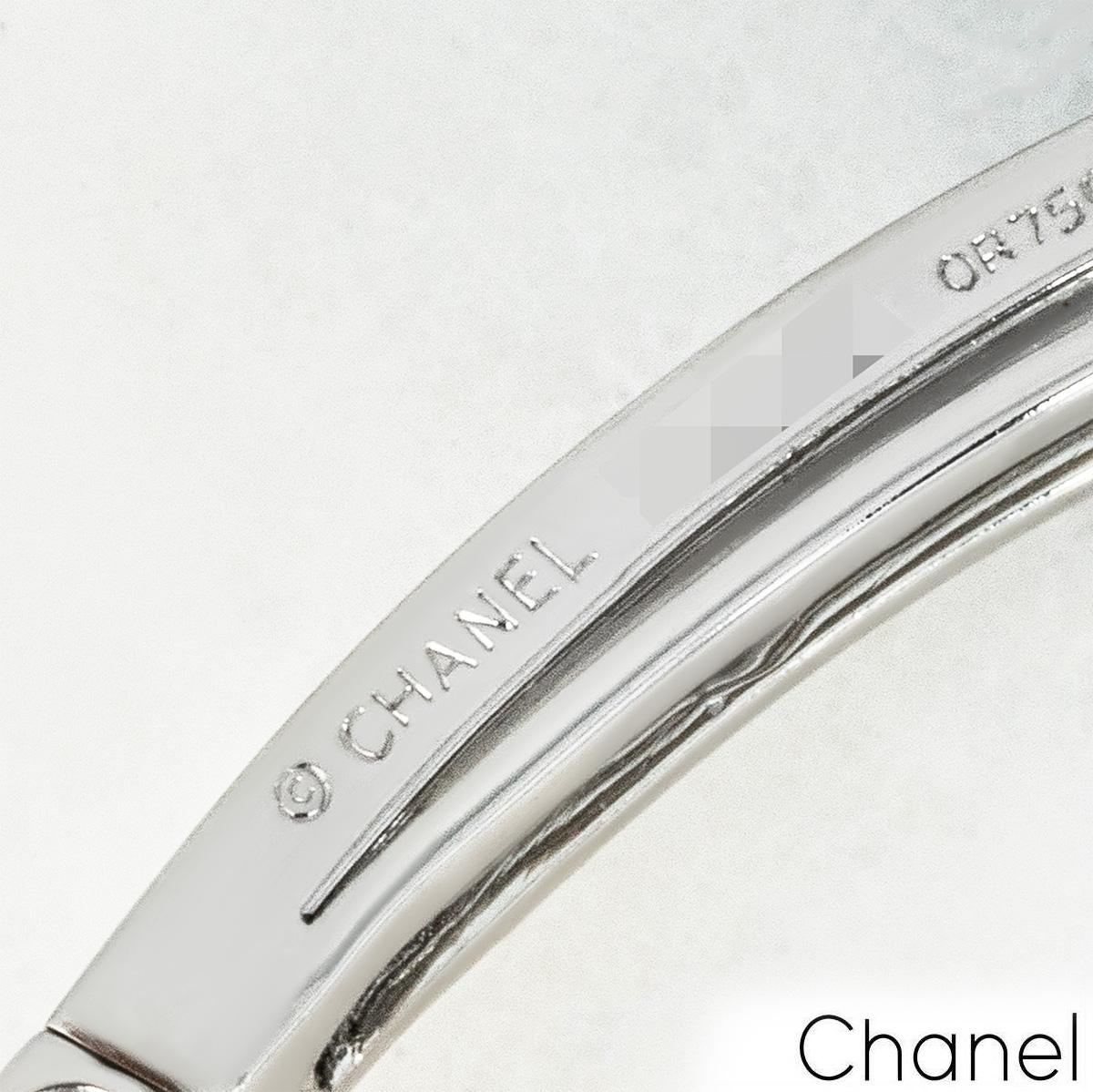 Chanel White Gold Diamond Comete Bracelet J0690 For Sale 1