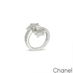 Chanel White Gold Diamond Comete Geode Ring J0387